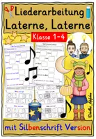 Vorschau - Stundenentwürfe - Sankt Martin Liederarbeitung „Laterne, Laterne“ Klasse 1-2 ARBEITSBLÄTTER - Deckblatt