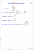 Vorschau - Stundenentwürfe - Sankt Martin Liederarbeitung „Laterne, Laterne“ Klasse 1-2 ARBEITSBLÄTTER - Seite 2