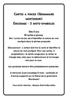 Aperçu - Feuilles d'exercices - Cartes à pinces_Codage symboles Montessori (grammaire) - Page 2