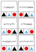 Aperçu - Feuilles d'exercices - Cartes à pinces_Codage symboles Montessori (grammaire) - Page 3