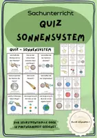Vorschau - Bildkarten - Quiz Sonnensystem - Deckblatt