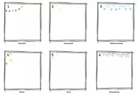 Vorschau - Mal- und Bastelvorlagen - Kreativer Adventskalender - 24 kleine kreative Malanlässe - Seite 2