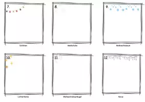 Vorschau - Mal- und Bastelvorlagen - Kreativer Adventskalender - 24 kleine kreative Malanlässe - Seite 3