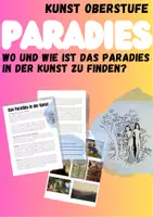 Vorschau - Arbeitsblätter - Das Paradies in der Kunst: Textarbeit (Kunst Oberstufe, Landschaftsmalerei) - Deckblatt