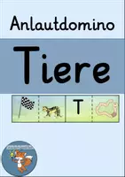 Vorschau - Spiele - Anlautdomino Tiere - Deckblatt