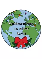 Vorschau - Präsentationen/Tafelbilder - Weihnachten in aller Welt– Legekreis über Weihnachtsbräuche - Seite 1
