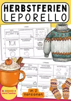 Vorschau - Arbeitsblätter - Herbstferien-Leporello – Dein kreatives Herbstfaltbuch zum Selbermachen - Deckblatt