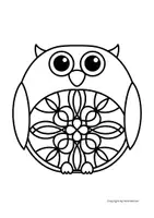 Vorschau - Mal- und Bastelvorlagen - Eulen-Mandalas, Fensterbilder, differenziert - Seite 3