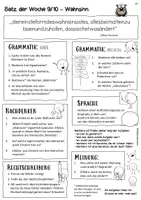 Vorschau - Arbeitsblätter - Satz der Woche 10_Klasse 8-10 - Seite 2