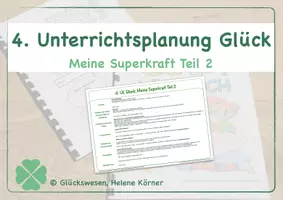 Vorschau - Stundenentwürfe - 4. Glücksstunde: Meine Superkräfte Teil 2 - Deckblatt