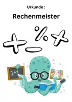 Vorschau - Fördermaterial/Inklusion - Werde Rechenmeister! - Deckblatt