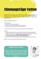 Vorschau - Stundenentwürfe - Stimmungslandschaft: Farbe als Träger von Emotion (3 aufeinander aufbauende UE) - Seite 1