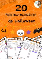 Vista previa - Hojas de trabajo - Problemas matemáticos de Halloween - página 1