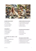 Vorschau - Arbeitsblätter - Kombipaket Rückendiktat & Hörverstehen "Kaffee mit Jana und Karim", A1/A2 - Seite 1