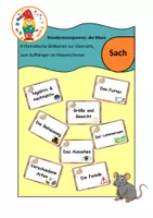 Vorschau - Präsentationen/Tafelbilder - Die Maus_Stundentransparenz 8 Bildkarten mit Themen - Deckblatt
