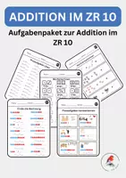Vorschau - Arbeitsblätter - Addition im ZR 10 - Übungsheft zum Plusrechnen bis 10 - Deckblatt