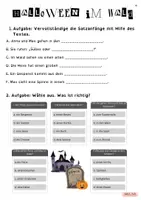 Vorschau - Arbeitsblätter - Halloween - zweifach differenzierter Lesetext mit Aufgaben - Seite 3