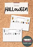 Vorschau - Arbeitsblätter - Halloween- Interview (Costume, Are you scared of?) - Deckblatt
