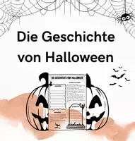 Vorschau - Arbeitsblätter - Interaktives Material: Die Geschichte von Halloween - Deckblatt
