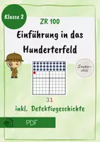 Vorschau - Arbeitsblätter - Einführung in das Hunderterfeld mit Detektivgeschichte - Seite 1
