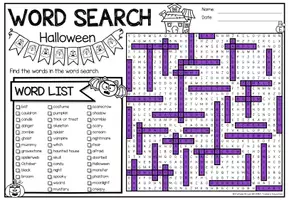 Vorschau - Arbeitsblätter - XXL Word Search Puzzle (Halloween) | Holidays - NO PREP Activity - Seite 2