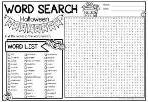 Vorschau - Arbeitsblätter - XXL Word Search Puzzle (Halloween) | Holidays - NO PREP Activity - Seite 3