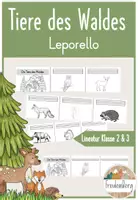 Vorschau - Anderer Materialtyp - Tiere des Waldes - Leporello - Deckblatt