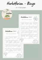 Vorschau - Spiele - Bingo - Herbstferien - Deckblatt