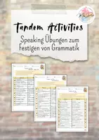 Vorschau - Arbeitsblätter - Tandem Activities ~ Wachsendes Materialpaket - Deckblatt