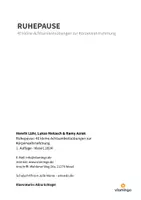 Vorschau - Poster - Ruhe- und Entspannungspause: 40 Achtsamkeitsübungen für den Unterricht, Kindergarten und zu Hause - Seite 1