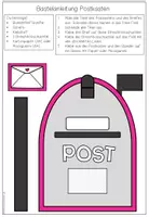 Vorschau - Mal- und Bastelvorlagen - Valentinstag Postkasten - Seite 2