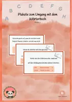 Vorschau - Poster - Plakate zum Thema "Wörterbucharbeit" - Deckblatt