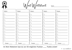 Vorschau - Arbeitsblätter - Vokabeltest Deutsch - Seite 2