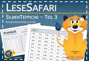 Vorschau - Fördermaterial/Inklusion - Silbenteppiche Teil 3 Konsonantencluster - Seite 1