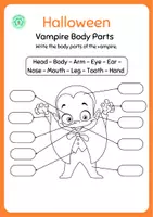 Vista previa - Hojas de trabajo - Halloween activities - Vocabulary and reading - página 2