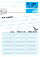 Vorschau - Arbeitsblätter - Nachrichten der Woche / des Tages (mehrere Versionen) - Seite 1