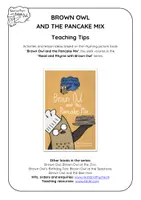Aperçu - Préparation de séance / Séance complète - Brown Owl and the Pancake Mix - Teaching Tips - Page 1