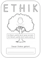 Vorschau - Arbeitsblätter - Ethikordner Titelblatt - Deckblatt