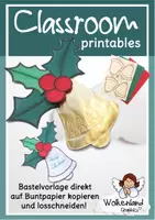 Vorschau - Mal- und Bastelvorlagen - Classroom Printables Weihnachtsglocke Bastelvorlage Weihnachtskarte - Deckblatt