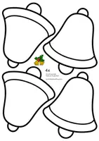Vorschau - Mal- und Bastelvorlagen - Classroom Printables Weihnachtsglocke Bastelvorlage Weihnachtskarte - Seite 2