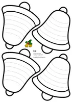 Vorschau - Mal- und Bastelvorlagen - Classroom Printables Weihnachtsglocke Bastelvorlage Weihnachtskarte - Seite 3