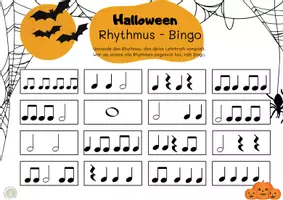 Vorschau - Spiele - Halloween & Herbst Rhythmus Bingo - Seite 3
