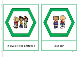 Vorschau - Fördermaterial/Inklusion - Turnhalle: Leporello und Signalkarten - Seite 1