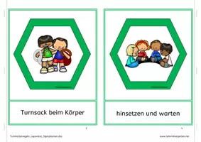 Vorschau - Fördermaterial/Inklusion - Turnhalle: Leporello und Signalkarten - Seite 2