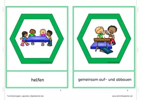 Vorschau - Fördermaterial/Inklusion - Turnhalle: Leporello und Signalkarten - Seite 3