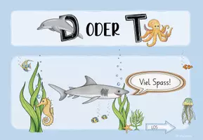 Vorschau - Stationenlernen - D oder T - Lautdifferenzierung - interaktive Datei - Seite 3