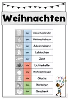 Vorschau - Arbeitsblätter - Wortschatzheft: Weihnachten - Seite 3