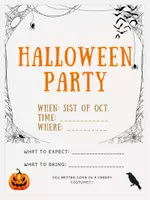 Vorschau - Poster - Halloween party invitation - Deckblatt