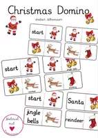 Vorschau - Stationenlernen - Christmas Domino für Englisch 3-fach differenziert - Deckblatt