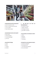 Vorschau - Arbeitsblätter - Hörverstehen A1: Nina und Ali kaufen ein – inkl. Skript, MP3 & Hörprobe - Seite 1